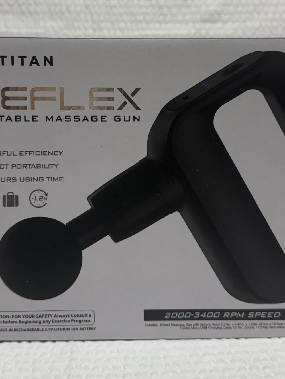 Titan Reflex Portable Massage Gun - Black